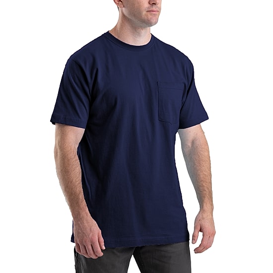 Berne Heavyweight Mens Crew Neck Short Sleeve Big and Tall T-Shirt