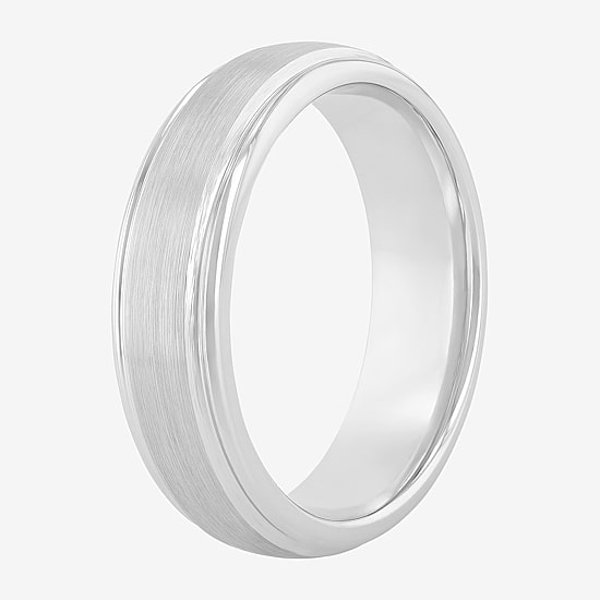  Mens 6mm Tungsten Carbide Ring