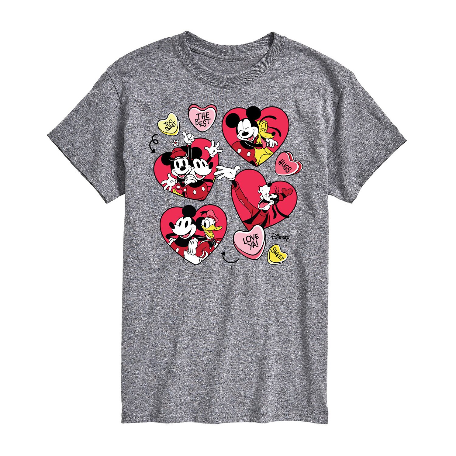 Mens Short Sleeve Mickey and Friends Graphic T-Shirt