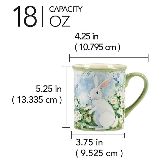 Certified International Easter Morning 4-pc. Coffee Mug