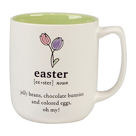 Certified International Easter Words 4-pc. Coffee Mug