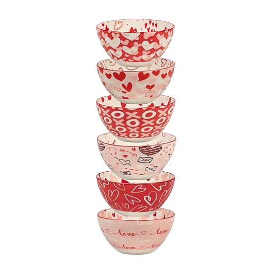 Certified International Valentine's Day 6-pc. Porcelain Cereal Bowl