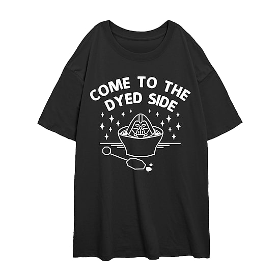 Womens Juniors Crew Neck Short Sleeve Regular Fit Star Wars Graphic T-Shirt