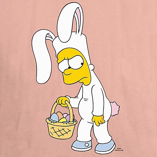 Bunny Bart Tee Womens Juniors Crew Neck Short Sleeve Regular Fit The Simpsons Graphic T-Shirt
