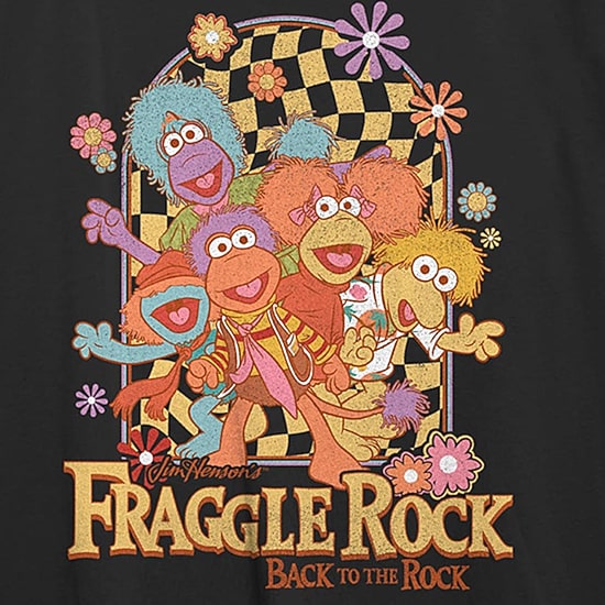Fraggle Rock Tee Womens Juniors Crew Neck Short Sleeve Regular Fit Graphic T-Shirt