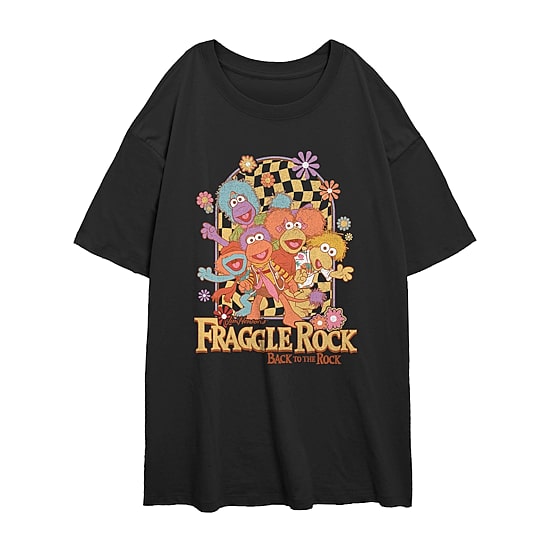 Fraggle Rock Tee Womens Juniors Crew Neck Short Sleeve Regular Fit Graphic T-Shirt