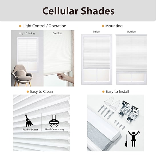 Cut-to-Width Cordless Cellular Shade