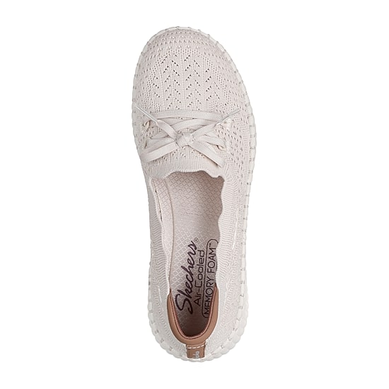 Skechers Wilshire Blvd Knit Sail Womens Almond Slip-On Shoe
