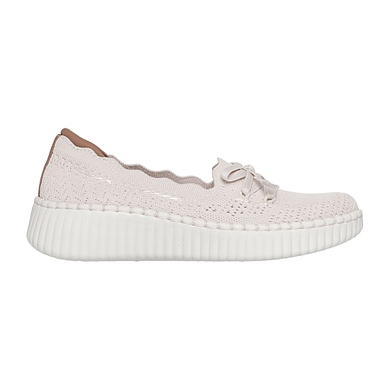 Skechers Wilshire Blvd Knit Sail Womens Almond Slip-On Shoe