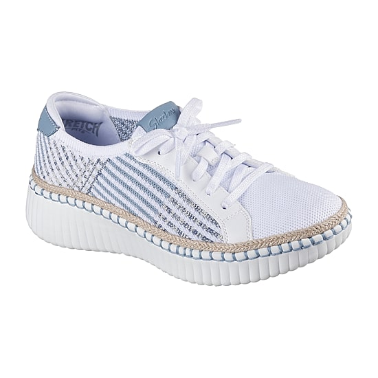 Skechers Wilshilre Blvd Breezy Stroll Womens Almond Closed Toe Slip-On Shoe