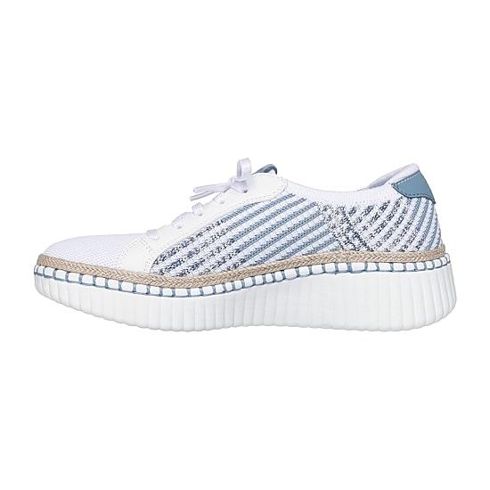 Skechers Wilshilre Blvd Breezy Stroll Womens Almond Closed Toe Slip-On Shoe