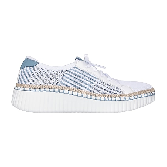 Skechers Wilshilre Blvd Breezy Stroll Womens Almond Closed Toe Slip-On Shoe