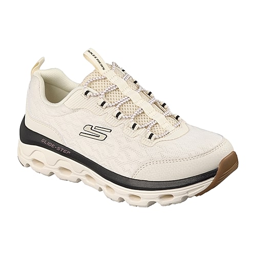 Skechers Glide Step Sole Womens Slip-on Walking Shoes In White