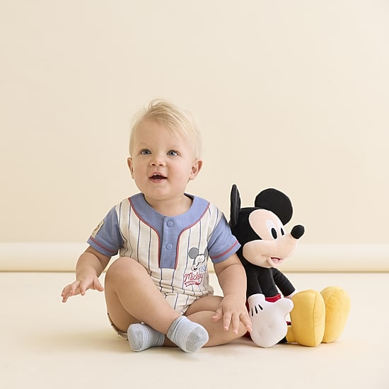 Baby Boys Mickey Mouse Short Sleeve 2-pc. Romper