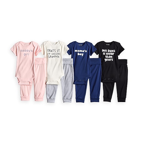 Okie Dokie Baby Boys Crew Neck Short Sleeve Rib Bodysuit