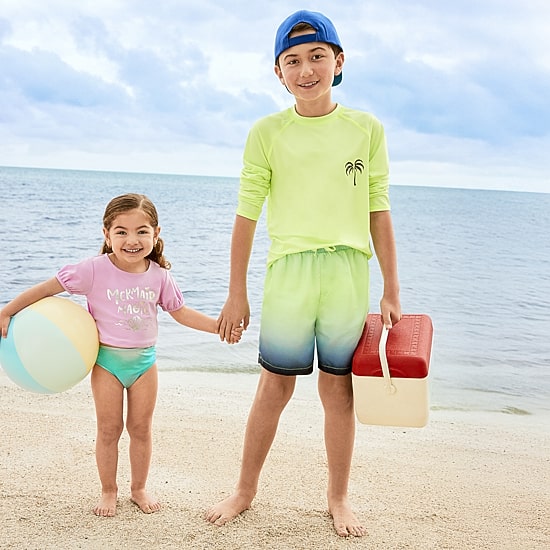 Okie Dokie Toddler & Little Girls 2-pc. Rash Guard Set