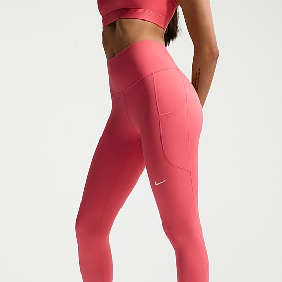 Nike Womens Moisture Wicking Quick Dry High Rise Knit 7/8 Ankle Legging