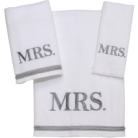 Avanti "Mr. & Mrs." Bath Towels