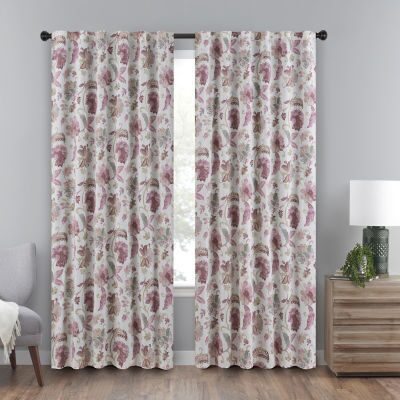 Eclipse Nina Rod Pocket Back Tab Blackout Single Curtain Panel