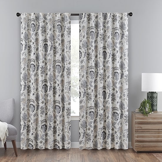 Eclipse Nina Rod Pocket Back Tab Blackout Single Curtain Panel