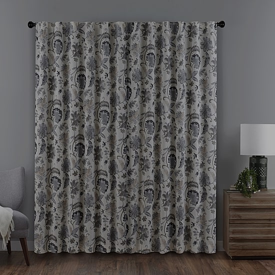 Eclipse Nina Rod Pocket Back Tab Blackout Single Curtain Panel