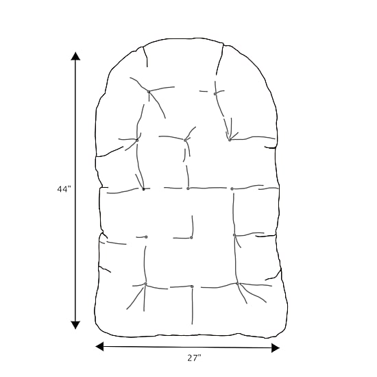Mozaic Company Egg Chair Cushion Patio Seat