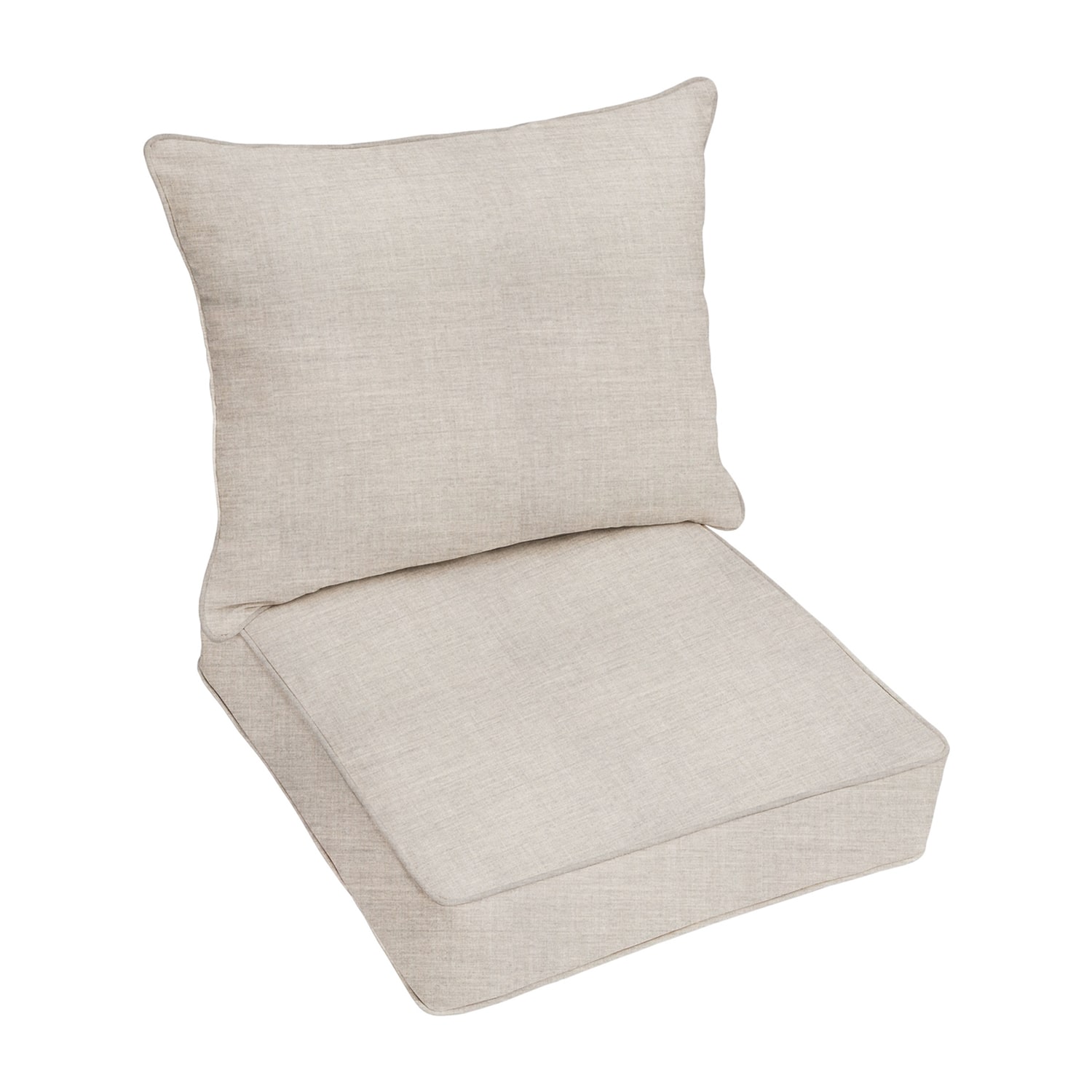 Mozaic Company Sunbrella Cast Silver Deep Seating Pillow and Cushion Set One Size Gray 330$