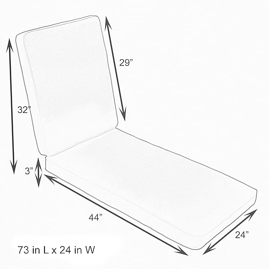 Mozaic Company Sunbrella Hinge Cushion Corded