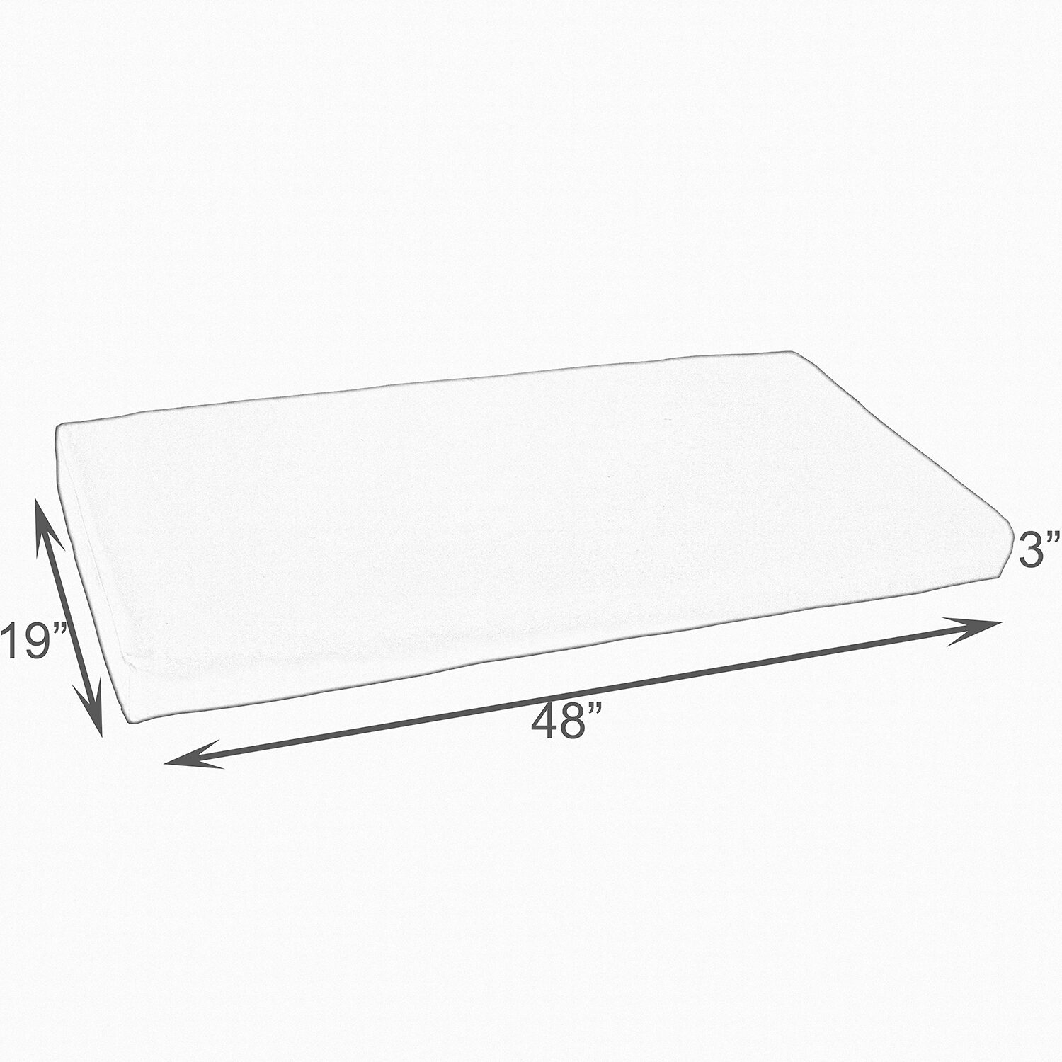 Mozaic Company Bench Cushion Bristol Patio Seat