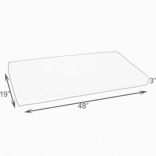 Mozaic Company Sunbrella Bench Cushion Bristol