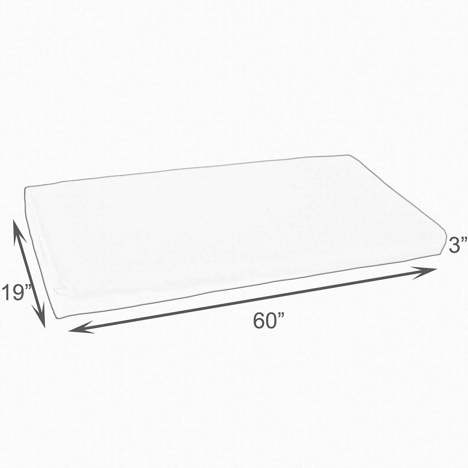 Mozaic Company Sunbrella Bench Cushion Bristol