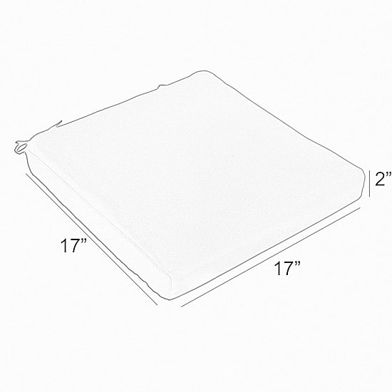 Mozaic Company Sunbrella Chair Pad Corded (Set of 2)