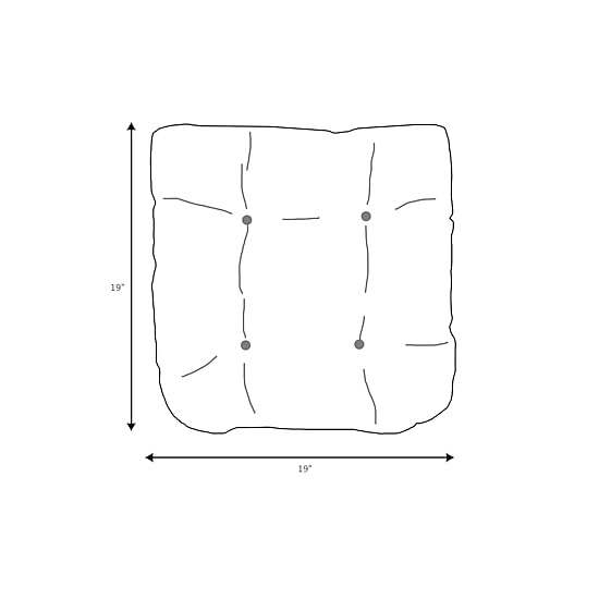 Mozaic Company Sunbrella Tufted U-Shape Seat Cushion (Set of 2)
