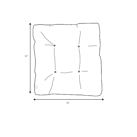 Mozaic Company Sunbrella Tufted Square Seat Cushion