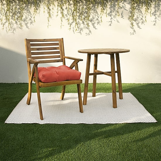 Mozaic Company Sunbrella Tufted U-Shaped Solid Seat Cushion