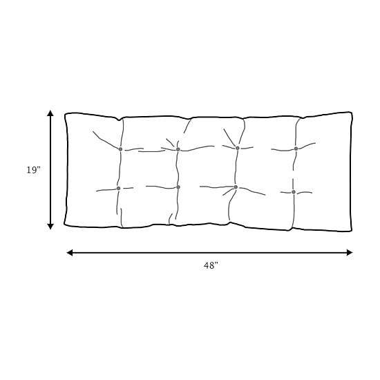 Mozaic Company Tufted Solid Bench Cushion
