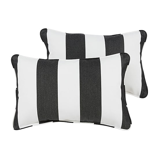 Mozaic Company Sunbrella Cabana Classic Lumbar Pillow Corded (Set of 2)