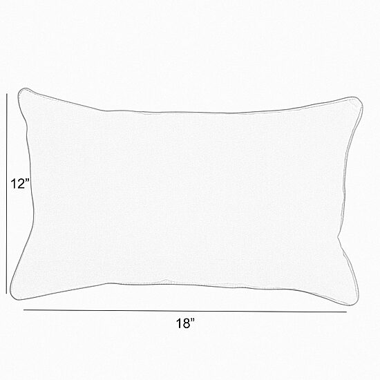 Mozaic Company Lumbar Pillow W/Double Flange 2-pc. Rectangular Outdoor Pillow - Spectrum Digo