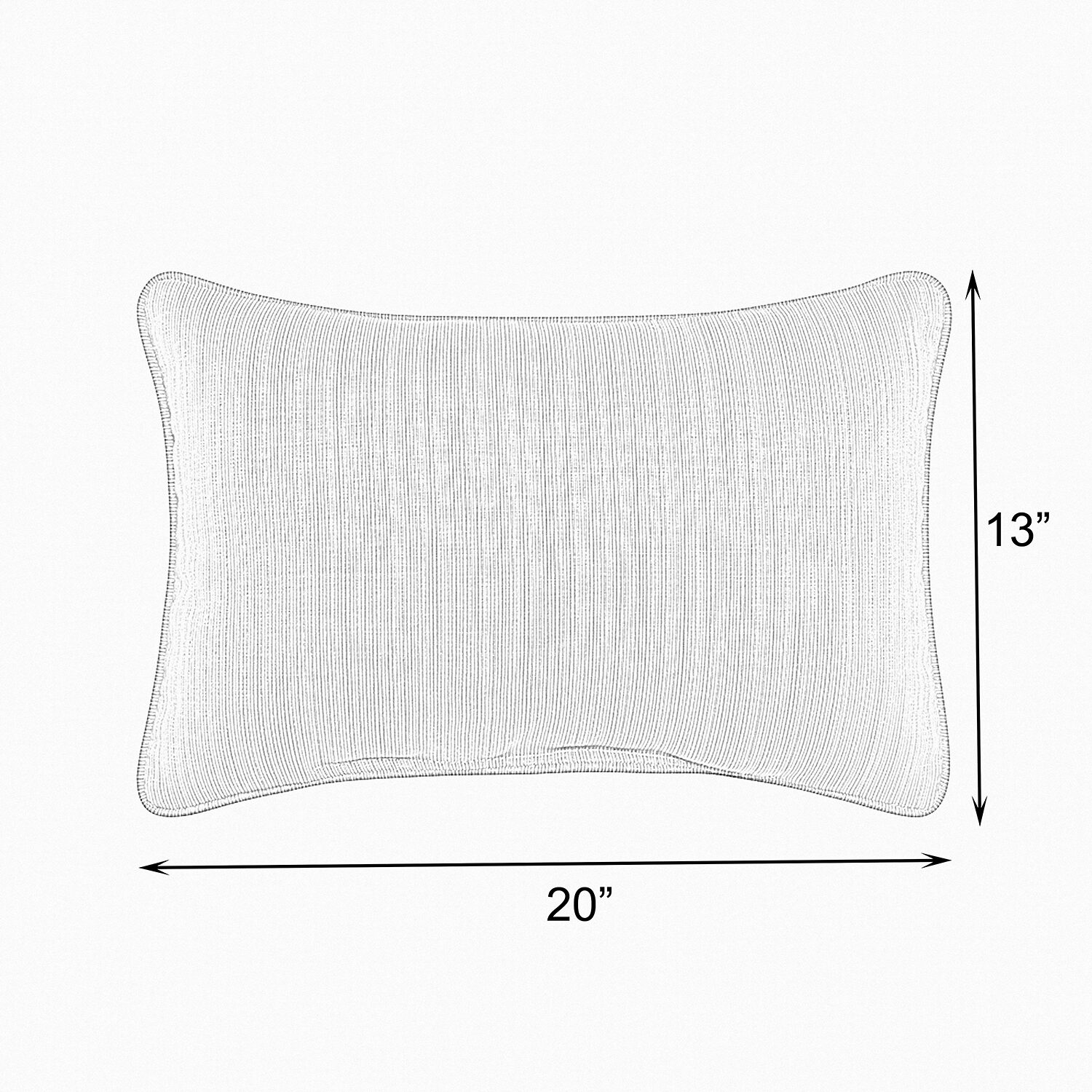 Mozaic Company 13''X20'' Corded EMB Ho Rectangular Outdoor Pillow