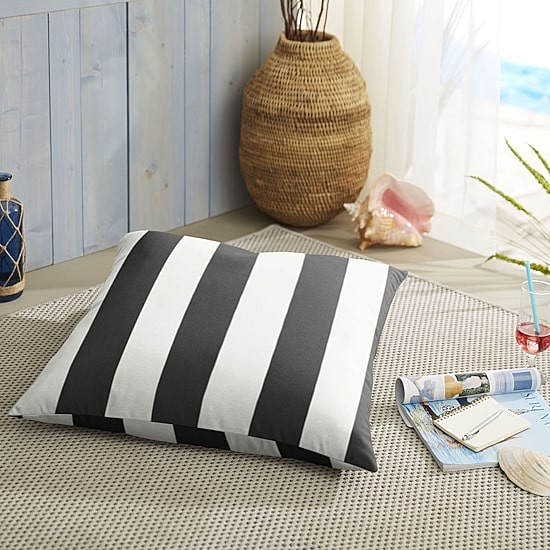 Mozaic Company 26''X26'' Floor Knife Edge Outdoor Pillow - Cabana Classic