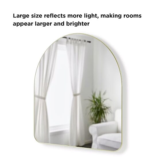 Hubba Arched Wall Mirror - 36" Height