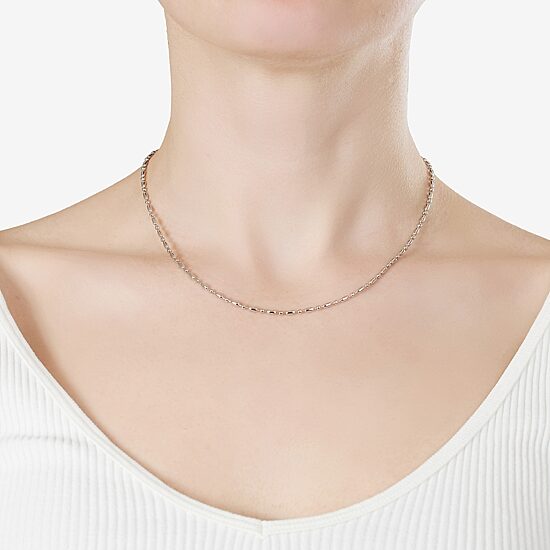 Silver Reflections Womens Pure Silver Over Brass 16 Inch Bead Chain Necklace