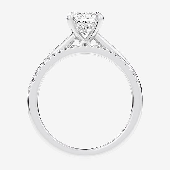 (G / Vs2-Si1) Womens 1 1/4 CT. T.W. Lab Grown White Diamond 14K Gold Solitaire Bridal Set