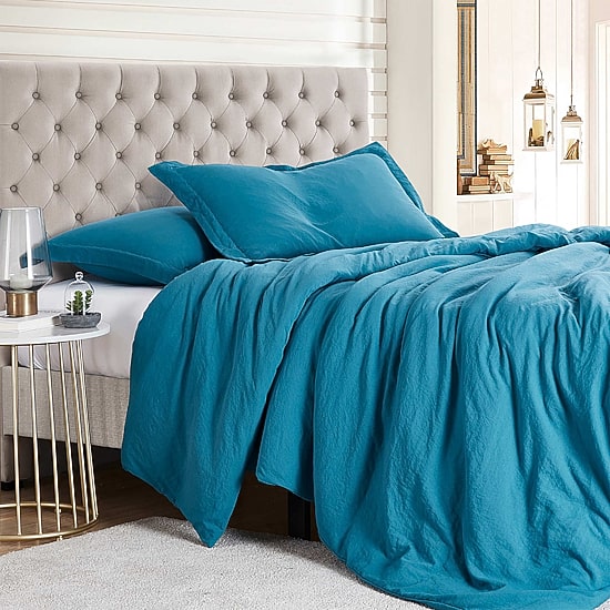 Sweet Home Collection Crinkle 3-pc. Reversible Duvet Cover Set