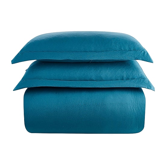 Sweet Home Collection Crinkle 3-pc. Reversible Duvet Cover Set