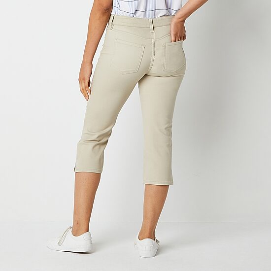 Liz Claiborne Sara Womens Slim Mid Rise Capri Pant