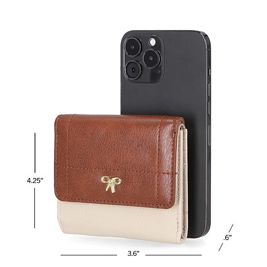 Mundi Anna Mini Womens RFID Blocking Trifold Wallet