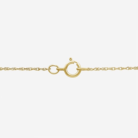 Womens Gemstone & 1/10 CT. T.W. Natural Diamond 10K Gold Round 18 Inch Pendant Necklace