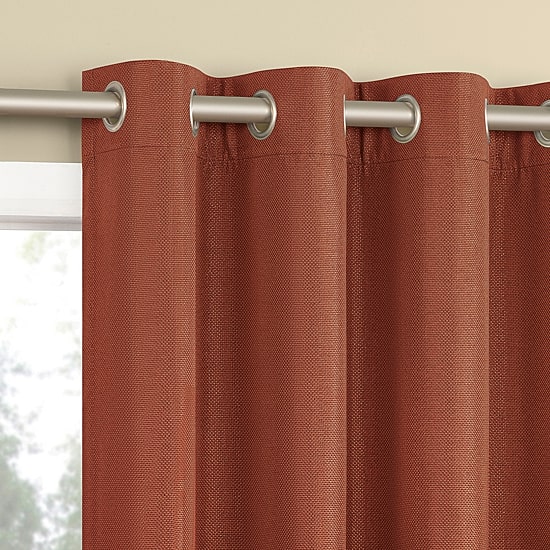 Sun Zero Atmosphere Grommet Top 100% Blackout Single Curtain Panel