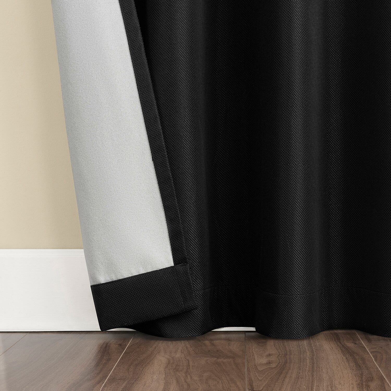 Sun Zero Atmosphere Grommet Top 100% Blackout Single Curtain Panel